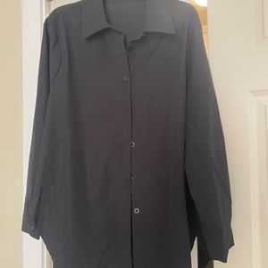 Shein oversized black button up